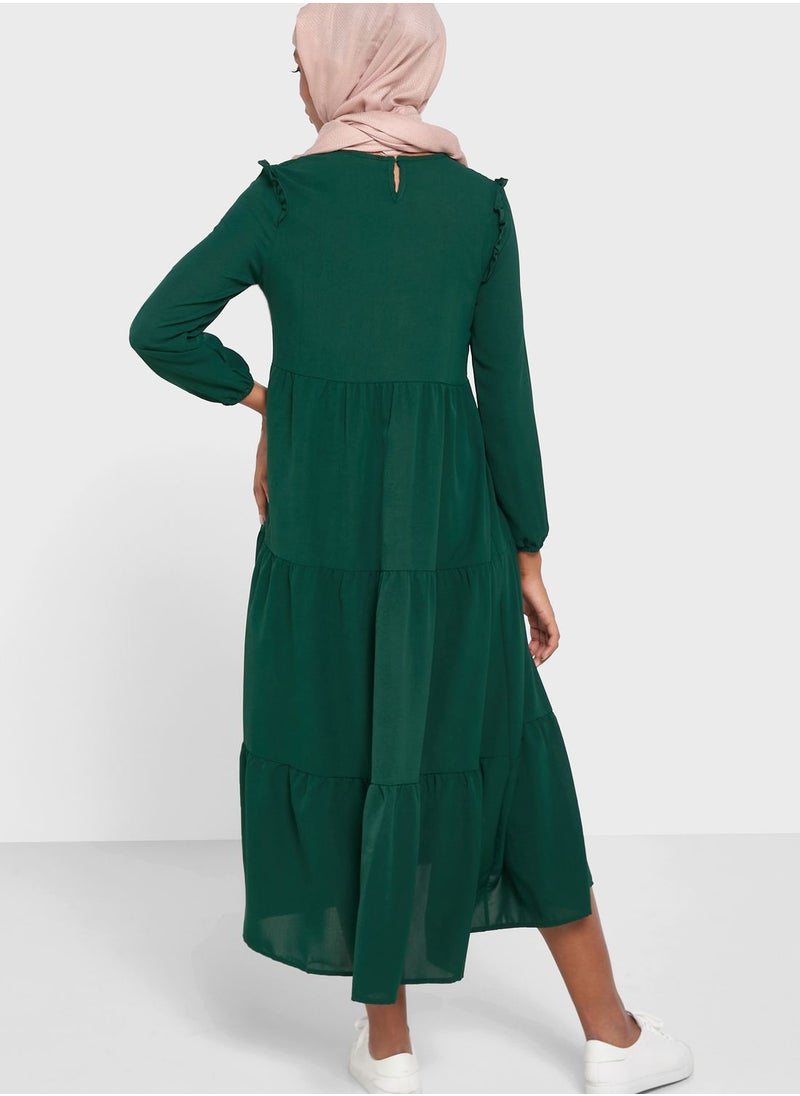 Khizana - Ruffle Detail Dress - Image 1