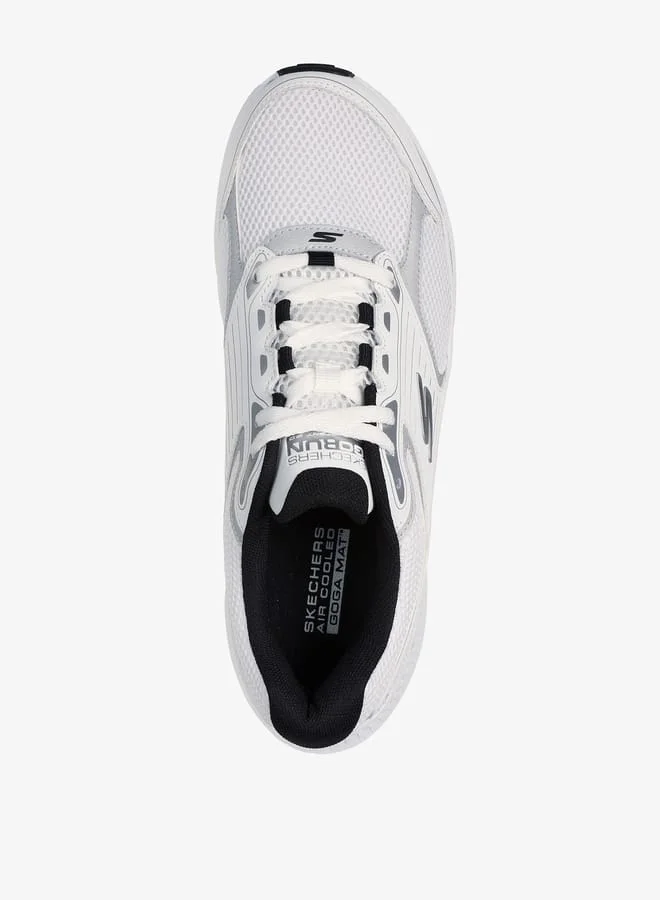 SKECHERS Men's Panelled Lace-Up Running Shoes - GO RUN CONSISTENT 2.0 SILVER WOLF