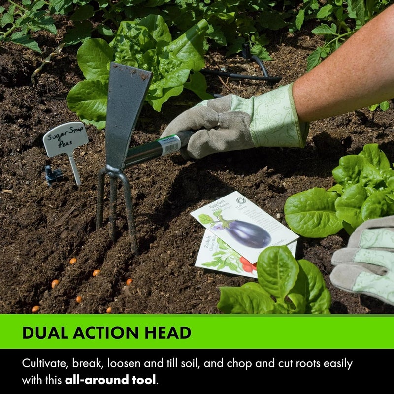 Yard Butler أداة زراعة يدوية تيرا تيلا، ITT-4T - أداة حديقة أساسية لأعمال الفناء - هيكل فولاذي مطلي بالبودرة - قبضة مريحة - تدوم طويلاً - مقاومة للصدأ - Image 3