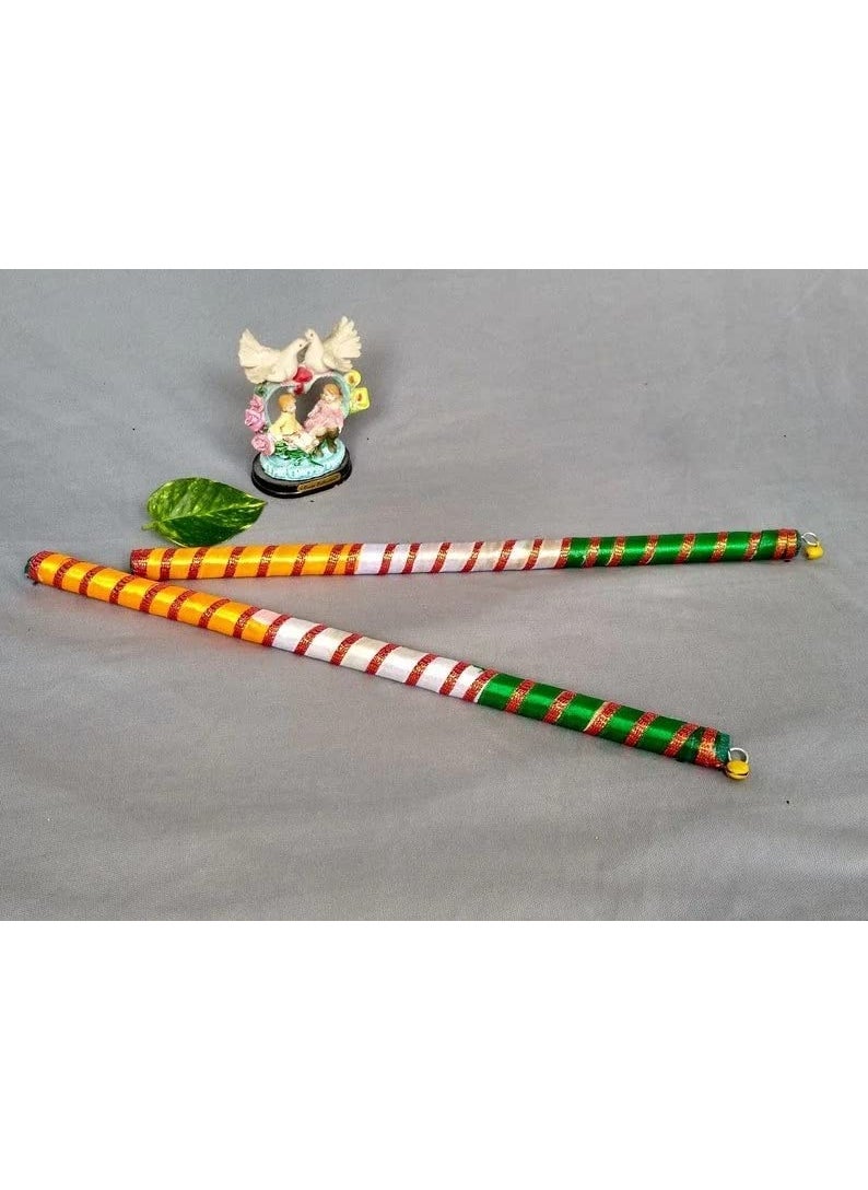 Meenakshi Handicraft Emporium meenakshi handicraft emporium Wooden Dandiya Sticks  - Image 1
