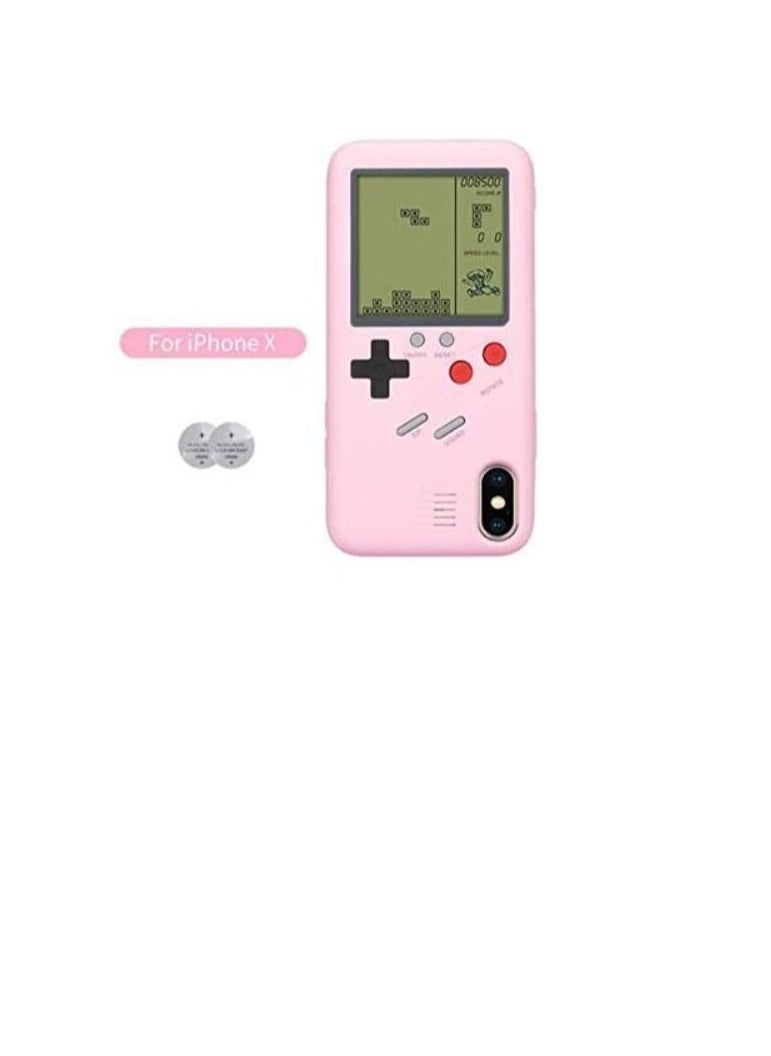 WAOKN - GameBoy Phone Cases for Iphone XS Silicone Game Boy Tetris TPU Soft Cover for Iphone XS Case - Image 1