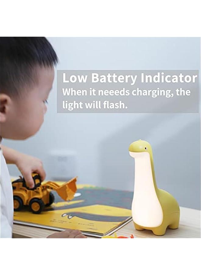 ضوء ديناصور ليلي، مصباح ليلي قابل للتعديل للأطفال الأولاد والبنات، مصباح سرير قابل لإعادة الشحن عبر USB مع تحكم باللمس، هدايا عيد ميلاد ديناصور لطيفة للأطفال، المراهقين، الأصدقاء، لون أزرق - Image 4