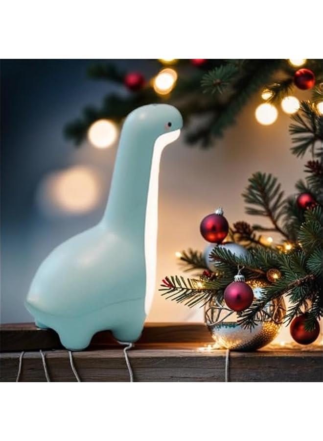 ضوء ديناصور ليلي، مصباح ليلي قابل للتعديل للأطفال الأولاد والبنات، مصباح سرير قابل لإعادة الشحن عبر USB مع تحكم باللمس، هدايا عيد ميلاد ديناصور لطيفة للأطفال، المراهقين، الأصدقاء، لون أزرق - Image 1