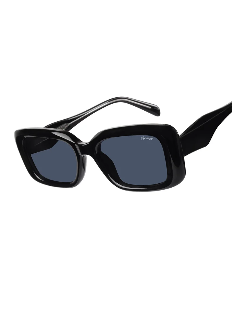 Woggles Red Pappy Eldrion Black Oversized Sunglasses