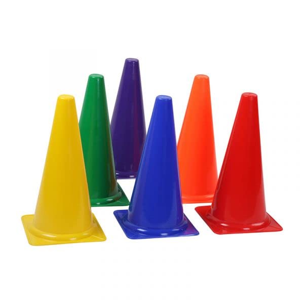 Fitfix Elevate Your Training Events with Fitfix® Sports Cone Marker pack of 12 Pcs Set Unleash Versatility and Durability for Every Activity - The Ultimate Solution comes in pack of 12 Pcs 9 inch Multicolour - Image 1