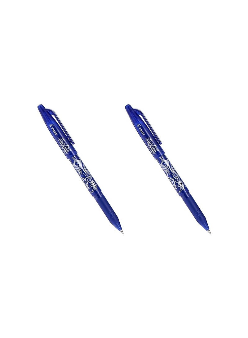 بايلوت قلم حبر جاف قابل للمسح من بايلوت فريكشن، قطعتان، مقاس 0.7 مم، أزرق - Image 1