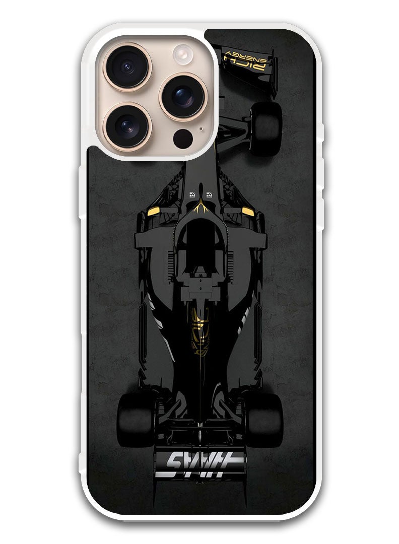 Theodor Protective Case Cover For APPLE IPHONE 16 Pro Sports Car (White Bumper) - Image 1
