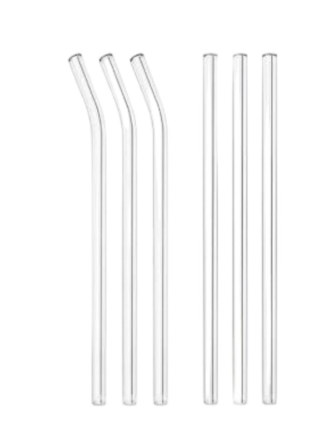 Generic - 5 PCS Reusable Glass Drink Straws, Colorful, 14x1x3cm - Image 1