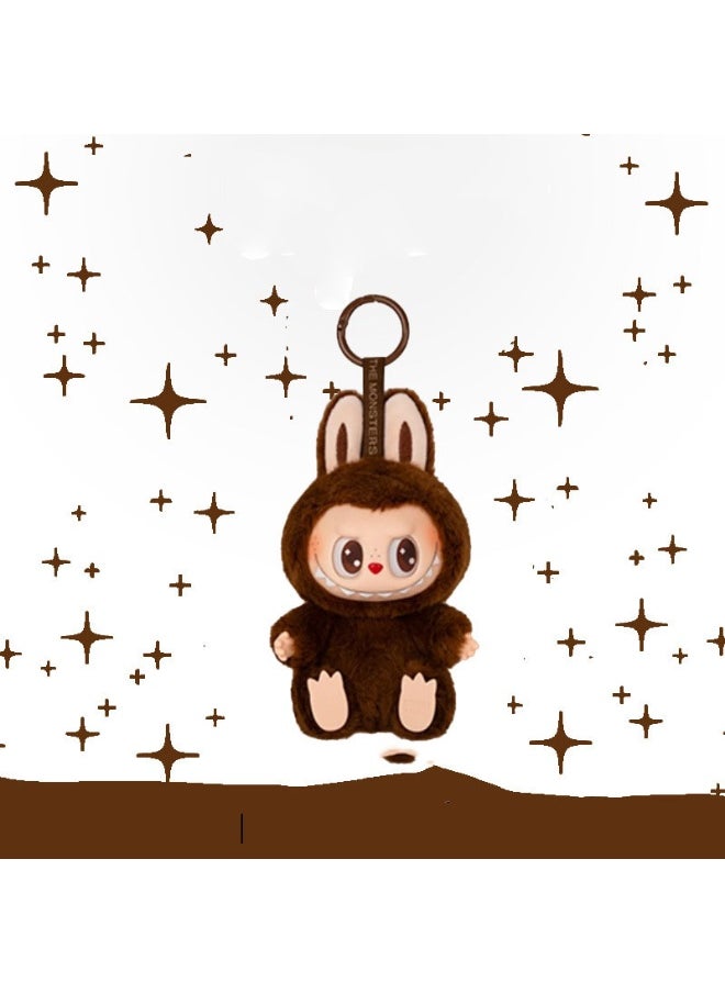 Cute Labubu Plush Toy Pendant Plush Keychain Bag Pendant  - Image 2