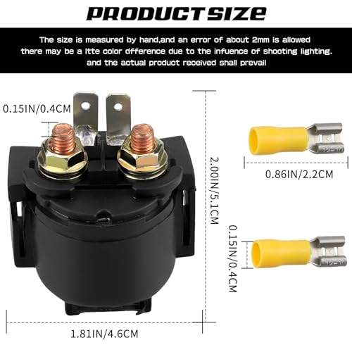LOCOPOW Starter Solenoid Relay for Kawasaki Brute Force 750 650 Teryx 750 800 Bayou 300 400 Prairie 360 400 Lakota 300 Sport Mule 4000 4010 Trans Part - Image 3