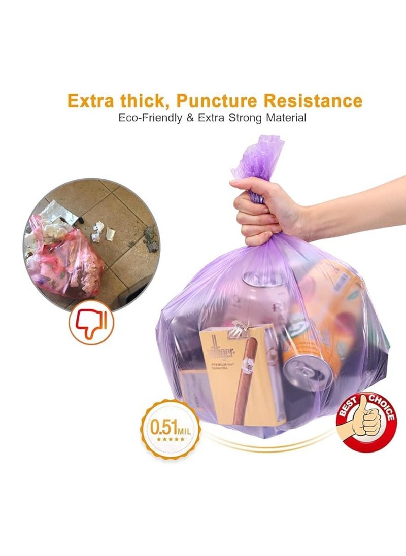 Garbage Bags 7 Roll 140 Pcs Trash Bags Plastic Disposable Bags Garbage Bags With Handles For Office, Kitchen, Bedroom Waste Multicolor Portable Bags, Wastebasket Bags 46X63CM