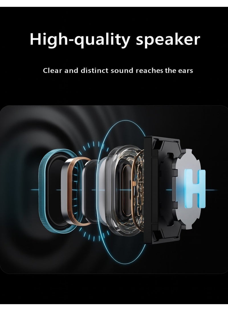 أيرمز نظارات S1 الذكية | تسجيل فيديو بدقة 12 ميجابكسل مع تحكم صوتي، ترجمة فورية، تصميم أنيق ومريح، ميكروفون لتقليل الضوضاء، بلوتوث، وشحن مغناطيسي – أسود - Image 4