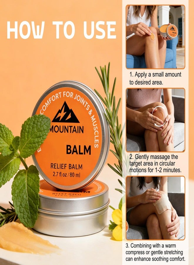 2Pcs Balm, Relief Balm, Fast Absorbing, Non-Greasy Formula, Soothing Gel Cream for Knee, Foot, Back - Image 4