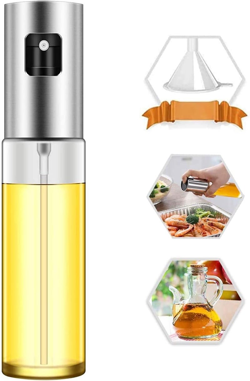 zoba Oil Sprayer for Cooking, 100ml Oil Spray Bottle Versatile Glass for Cooking, Baking, Roasting, Grilling - Image 1