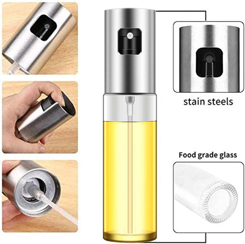 zoba Oil Sprayer for Cooking, 100ml Oil Spray Bottle Versatile Glass for Cooking, Baking, Roasting, Grilling - Image 2