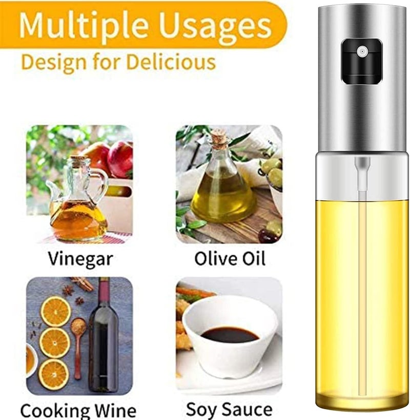 zoba Oil Sprayer for Cooking, 100ml Oil Spray Bottle Versatile Glass for Cooking, Baking, Roasting, Grilling - Image 3