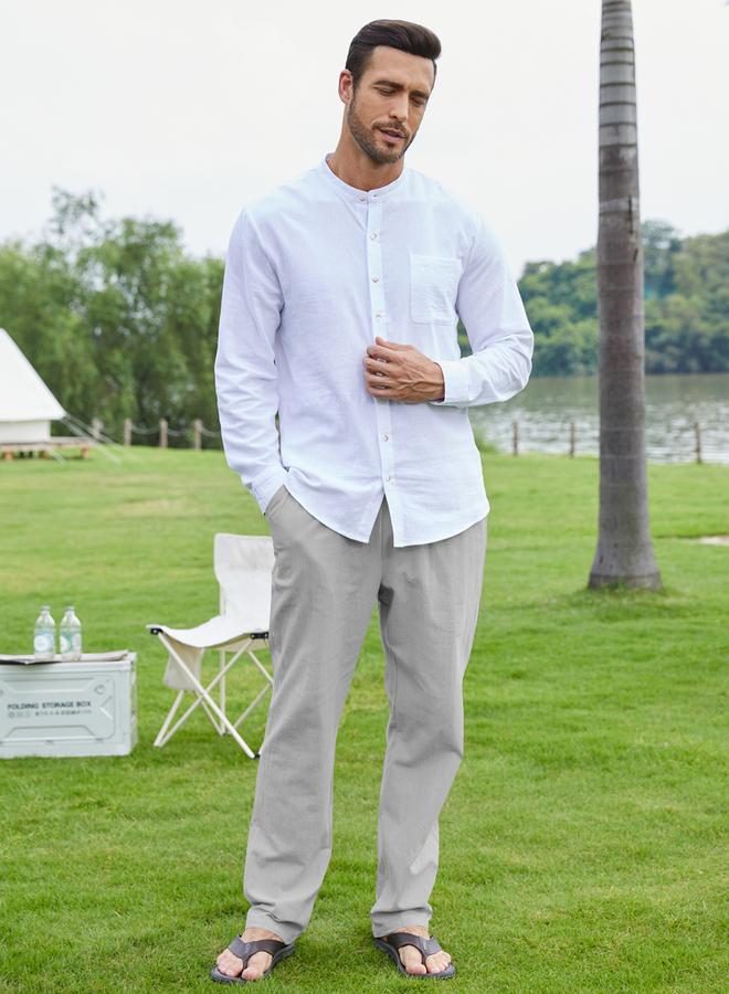 تايك تو بنطال بقصة مريحة وأربطة - Image 4