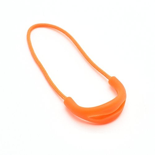 NaFurAhi 10pcs/Pack U Shape Color Zipper Pulls Fits/Zipper Fixer for Apparel Accessories (Orange) - Image 1
