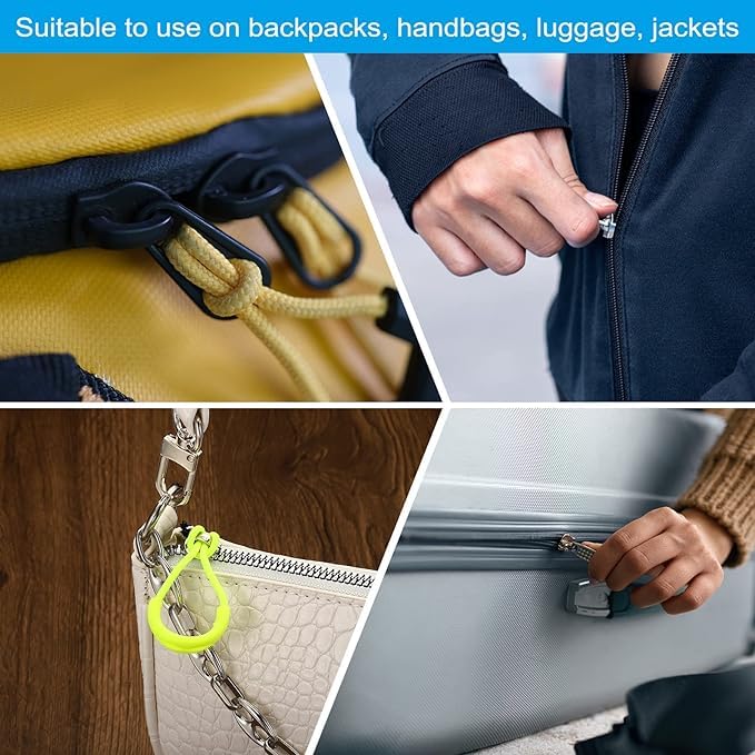 NaFurAhi 10pcs/Pack U Shape Color Zipper Pulls Fits/Zipper Fixer for Apparel Accessories (Orange) - Image 3