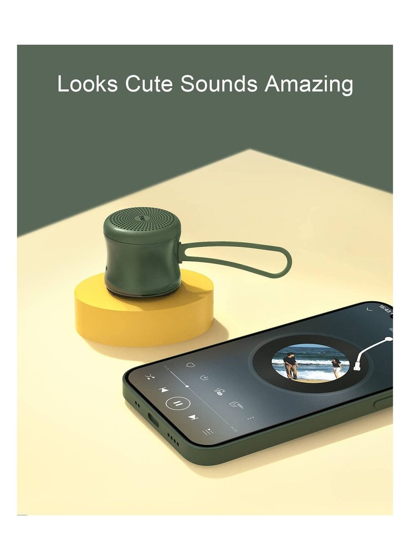 EWA مكبر صوت بلوتوث صغير EWA A119 مع حبل IPX7 مقاوم للماء ومكبر صوت لاسلكي محمول للمنزل والمكتب والسفر والخارج (أخضر) - Image 5