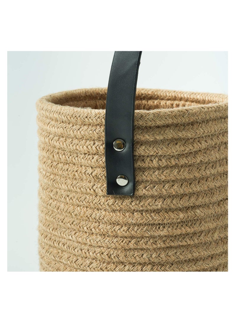 Zikra , 2pack Wall Hanging Rope Basket, Small Woven Bathroom Dirty Clothes Basket, Fern Hanging Rope Basket, Flower Basket Decor Set Boho - Image 4