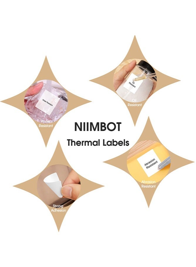 NIIMBOT B3S Label Printer, 70x80mmThermal Sticker Label Paper, Waterproof, Tear-Proof Thermal Label Paper, 1 Roll of 95 Self-Adhesive Printer Labels, White - Image 5