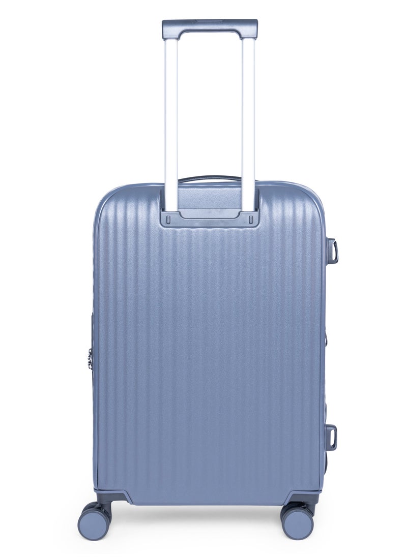 Track Oak Hardshell Luggage Set Grey – Durable PP Hardcase Suitcase, Lightweight Expandable Carry-on & Check-in Luggage, Secure Lock & Zipper, 4 Double Spinner Wheels, Organized Packing Suitcase