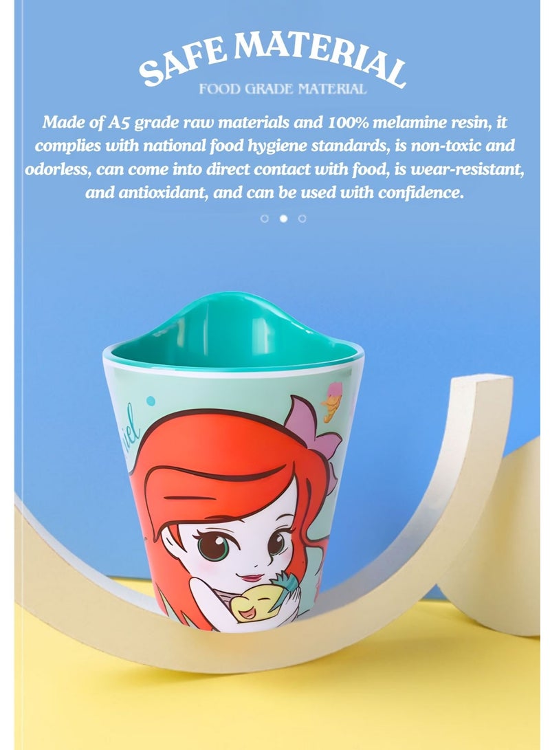 Disney Ariel Kids Melamine Cup – Little Mermaid Cartoon Design, Food Grade BPA-Free, Durable Drinking Cup for Children - Image 2