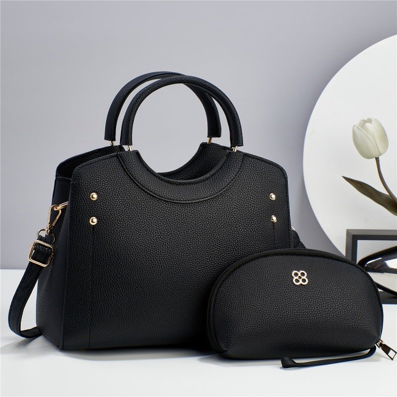 Women's PU Shoulder Bag 2-Piece Set Tote Crossbody - Image 2