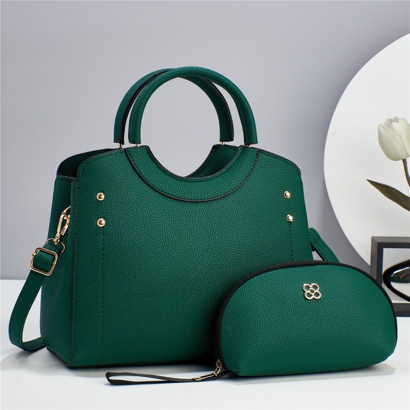 Women's PU Shoulder Bag 2-Piece Set Tote Crossbody - Image 1