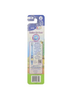 GuruNanda GuruNanda, Kids, Bristle Toothbrush, Ages 2+, Extra Soft, Giraffe , 1 Toothbrush + 1 Cover  - Image 2