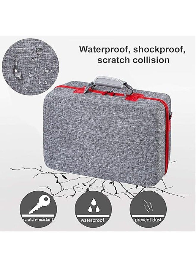 PS5 Storage Bag, PS5 Suitcase, PS5 Travel Bag, PS5 Travel Bag Waterproof Shoulder Bag Playstation 5 with storage compartments on both sides - Image 4