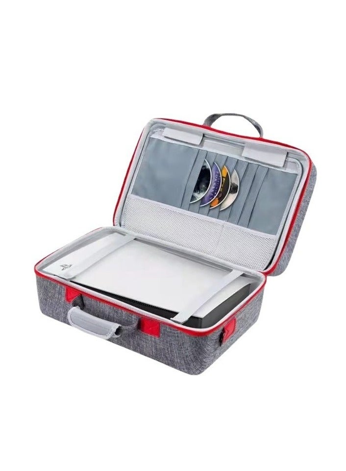 PS5 Storage Bag, PS5 Suitcase, PS5 Travel Bag, PS5 Travel Bag Waterproof Shoulder Bag Playstation 5 with storage compartments on both sides - Image 2