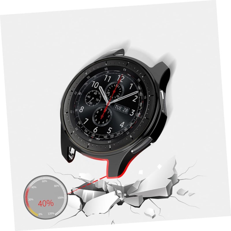 Gray TPU Protective Case Cover For Gear Watch Shock Resistant Soft Frame - Image 3