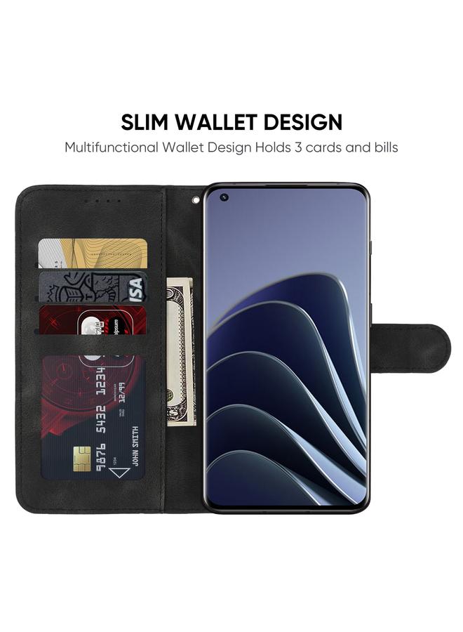 اس-توب جراب هاتف OnePlus 10 Pro 5G مصنوع من الجلد بخطوط هندسية - Image 3