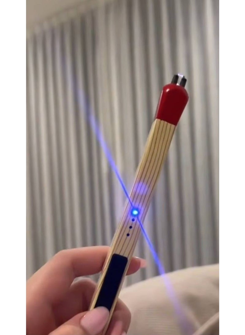 ولاعة كبريت كهربائية عصرية قابلة لإعادة الشحن (USB) - تصميم عود كبريت مبتكر - Image 1