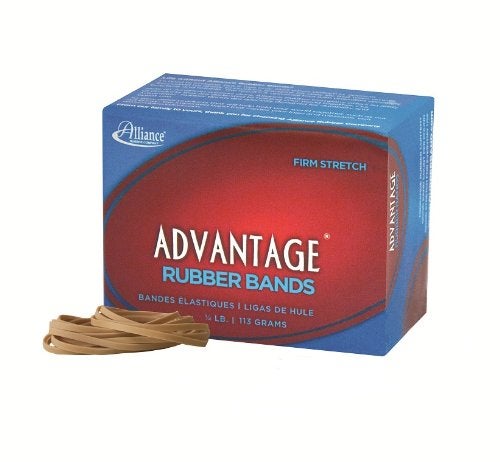 Alliance Rubber 26309 Advantage Rubber Bands Size #30, 1/4 lb Box Contains Approx. 287 Bands (2" x 1/8", Natural Crepe) - Image 5