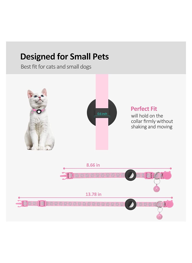 Generic - Cat Collar for Airtag, Refective Collar for Cat with Safety Buckle and Waterproof for Air Tag Holder in 3/8" Width, Cat Collar Compatible with Apple Airtag for Cat Dog Kitten Puppy - Image 1