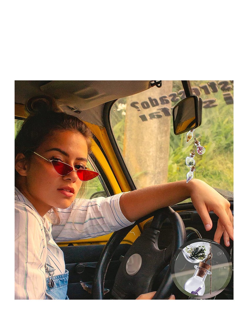 Excefore Small Mini Glass Jars Bottle with Cork Stopper Tiny Wishing Bottles with Eye Screws Funnel and Rope Small Cork Clear Glass Bottle for DIY Crafts Bead Container 50Pcs - Image 5