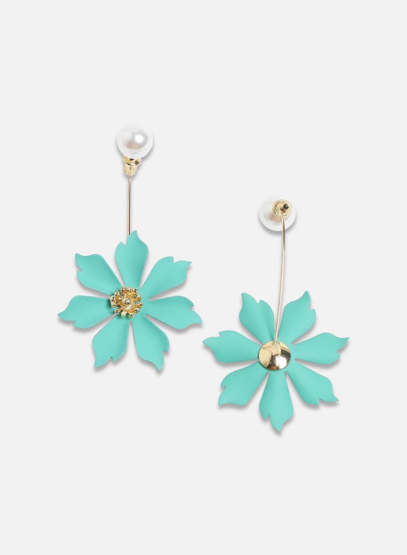 SOHI Floral Symphony Artificial Drop Earring Jewellery - Image 3