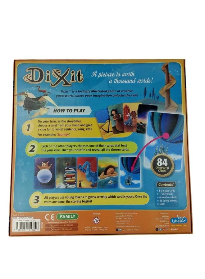 Bluejw Dixit Board Game Mat Playmat Words Full English Party Strategy Game Card Series - Image 2