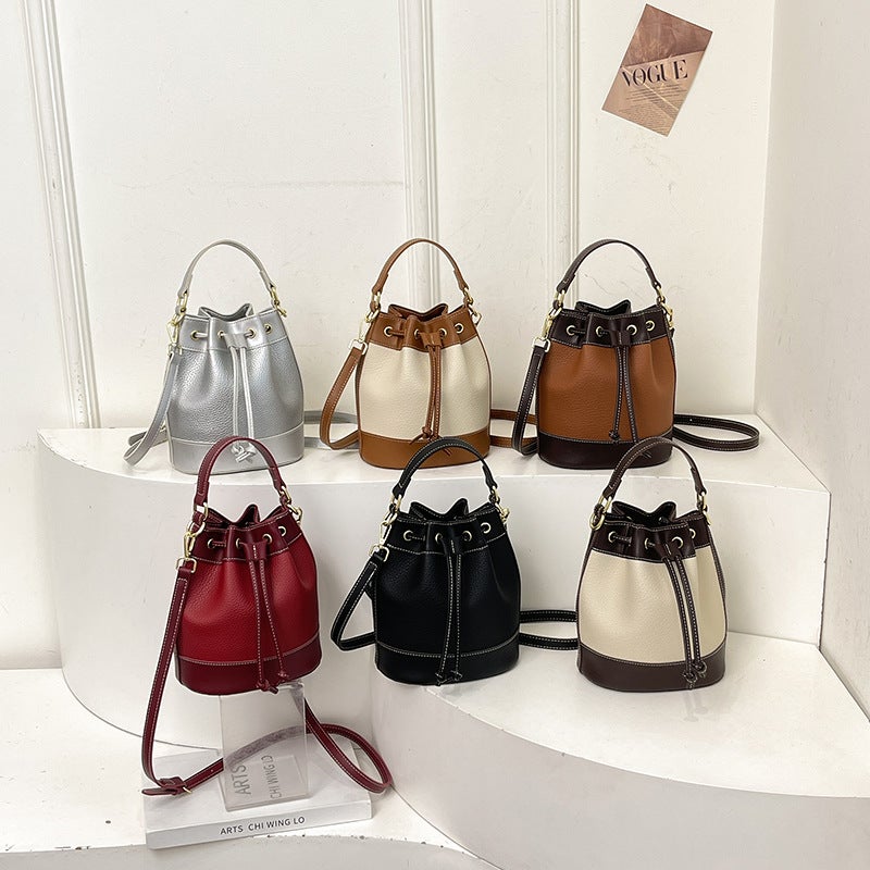 Bucket Bag Women'S High-Texture Niche Exquisite Shoulder Bag Korean Style Women'S Bag Fashionable Western Style Crossbody Bag - Image 5