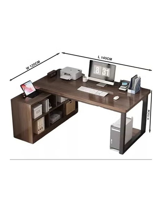 كيكي طاولة كمبيوتر وطاولة متعددة الوظائف للمكتب المنزلي 140*120*75 سم - Image 5