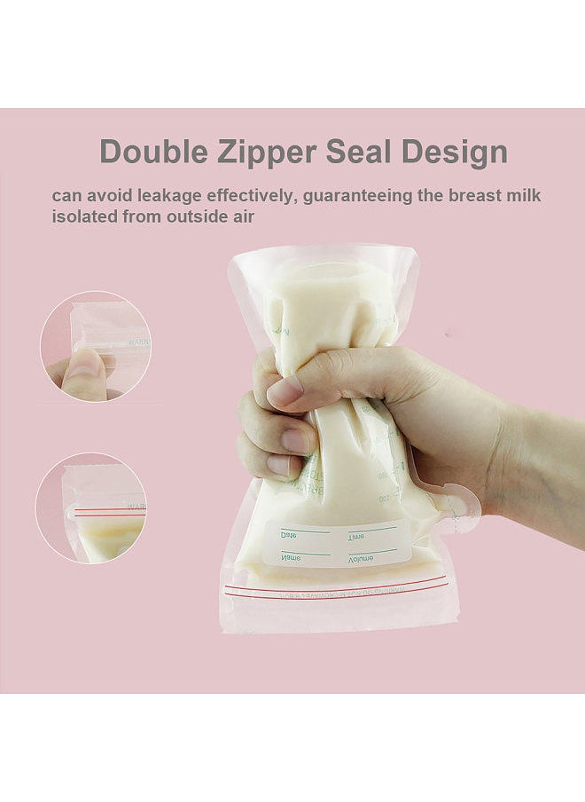 Generic - Misuta Breastmilk Storage Bags Breast Milk Storing Bags Pre-Sterilized BPA Free Double Zipper Seal Leak-Proof for Breastfeeding, 150ml/5oz Capacity & 30pcs Pack - Image 1