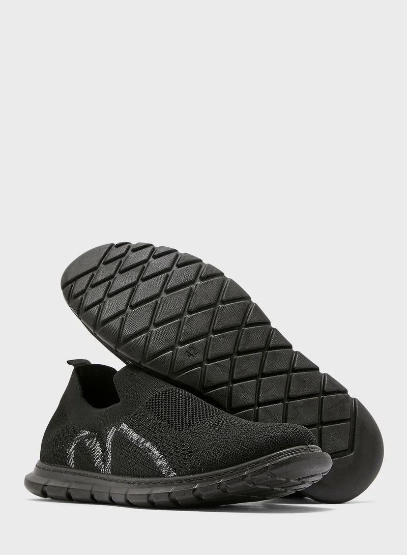 Seventy Five Knitted Casual Slip Ons