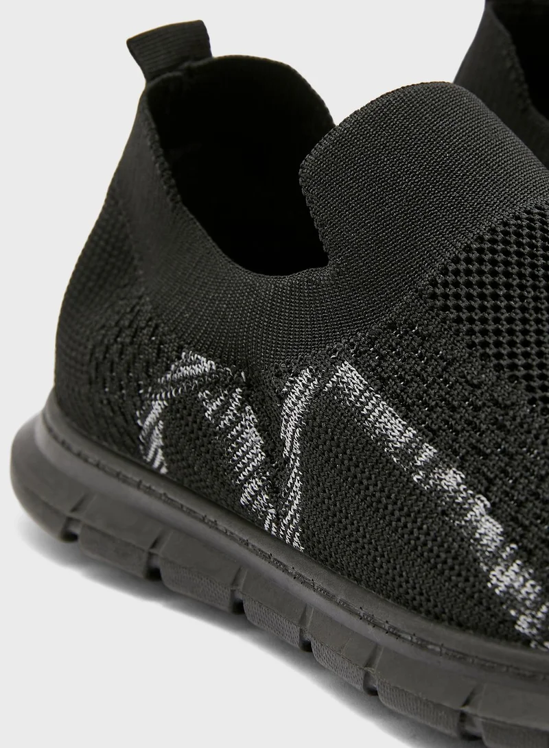 Seventy Five Knitted Casual Slip Ons