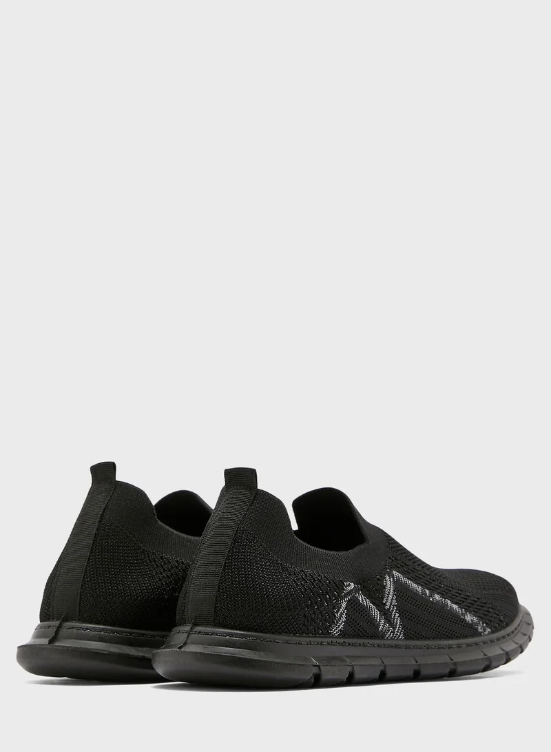 Seventy Five Knitted Casual Slip Ons