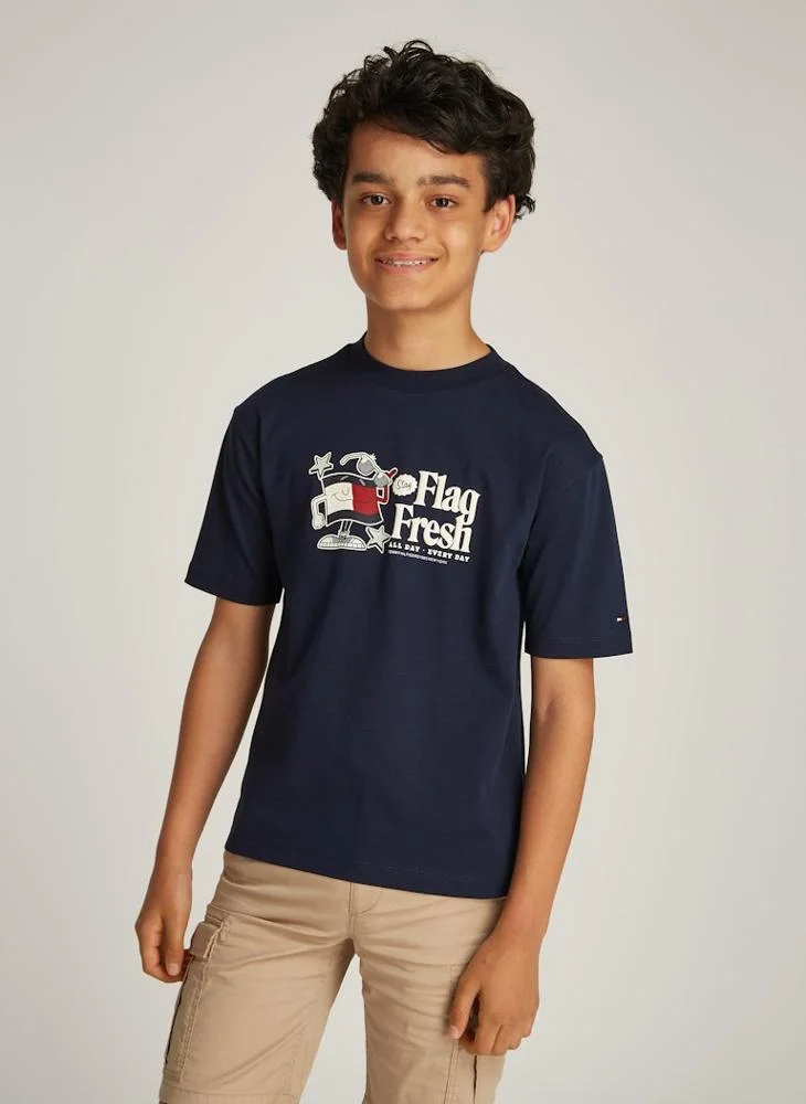 تومي هيلفيغر Youth Fun Flag Regular T-Shirt