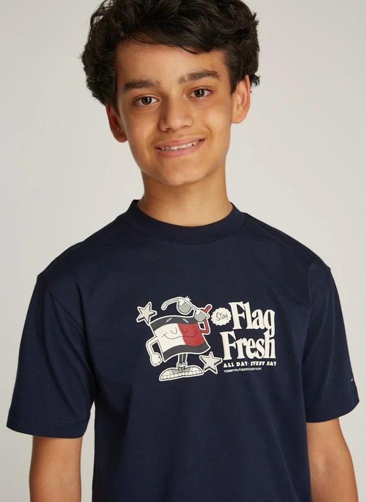 تومي هيلفيغر Youth Fun Flag Regular T-Shirt