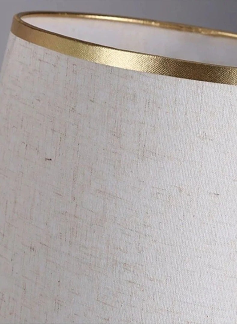 AL THURAYAT Elegant lampshade with a luxurious and modern design with shiny golden edges next to the bed for the bedroom, adding light and an atmosphere of luxury and warmth, lampshade for the hotel bedroom and living room, A luxurious and innovative.(Golden color) - Image 2